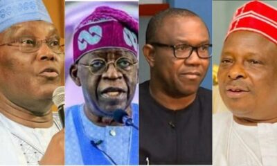 Atiku, Tinubu, Obi, Kwankwaso