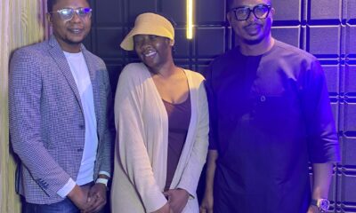 From Right to Left: Mr. Reginald Nweke, Head, Business Retention, SUNU Health Nigeria Ltd; Peju Talabi (thatpejubabe), On-Air-Personality, Super FM 92.7; and Mr. Samuel Olayemi, Brand & Corporate Communications Officer, SUNU Health Ltd, at Super FM 92.7 on Friday, April 19th, 2024, after debunking misconceptions about Health Maintenance Organisations (HMOs).