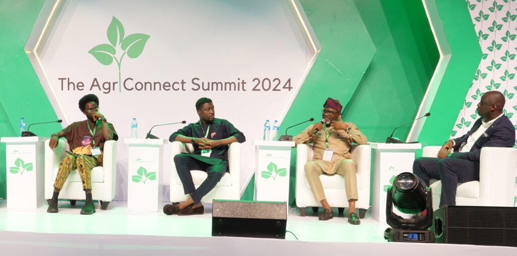 (Third Left) Dr. Ayoola Oduntan, Group Managing Director, Amo Farm Sieberer Hatchery Limited at the Agriconnect Summit 2024.