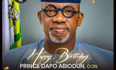GOVERNOR SOLUDO CONGRATULATES GOVERNOR DAPO ABIODUN ON HIS 65TH BIRTHDAY